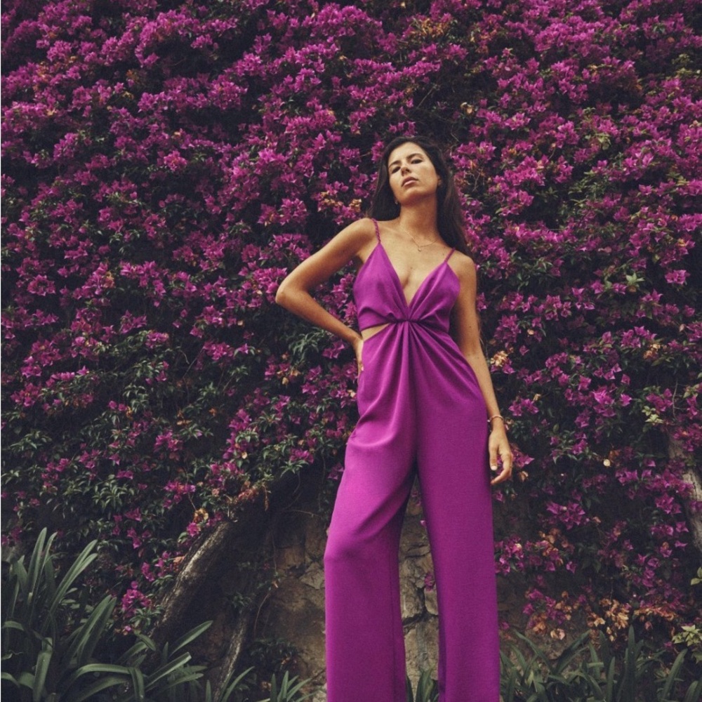 Zara Vibrant Purple Jumpsuit